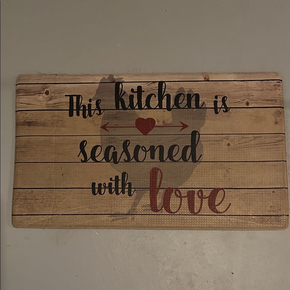 Rustic Brown Kitchen Mat
